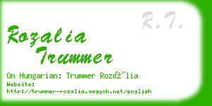 rozalia trummer business card
